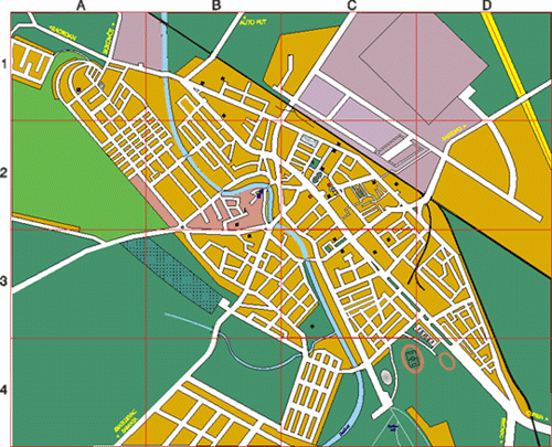 jagodina mapa Mapa grada   Jagodina jagodina mapa